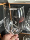 2x 4 Piece Nachtmann Vivendi Bordeaux Wine Glass Goblet Set Monogram R