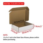 12x9x3 Inches Shipping Boxes  White Corrugated Cardboard Boxes For Small Buss   