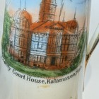 Kalamazoo Michigan Mi Antique Court House Souvenir China Trinket Vase