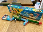 1960s Tada Japan Tin Friction Goku   s Great Adventure Toy Gun   Original Box