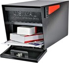 Locking Package Mailbox With Package Drop  Pole Mountable  With Keys