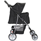 Dog Stroller Travel Folding Carrier Small Medium Cat Pet With 4 Swivel Wheelers
