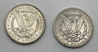 Lot Of 2 Morgan Silver Dollars 90  Silver 1886  1887
