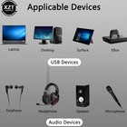 5 1 Usb To 3 5mm Mic Headphone Jack Stereo Headset 3d Sound Card Audio Adapter