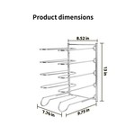 Pizza Rack 5tier Stainless Steel Storage Stand Holder 10 43x8 52x13in