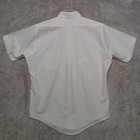 Vintage Brooks Brothers Button Down Shirt Mens 15 5 White Short Sleeve Cotton