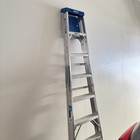 Werner 8 Ft Aluminum Step Ladder     250 Lb Capacit Werner 8-foot Aluminum Step
