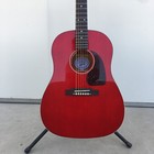 Cherry Red J-45 Standard Acoustic-electric Guitar Hollow Body Big Eq Fast Ship