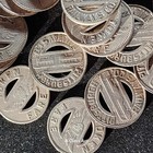 50  Pittsburgh Railways Co  Fare  1949 Pennsylvania Transit Tokenpa 765 Ab B571
