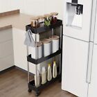 Bathroom Storage Rack With Wheels 3 4 Layer Rolling Utility Cart Bathroom Storag