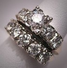Antique Art Deco 3 10 Ct Round Cut Diamond Vintage Wedding Ring Set 925 Silver