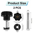 Universal Rollator Walker Replacement Knobs - 2 Sets Comfortable Accessories