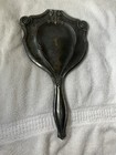Vtg  Antique Art Nouveau Victorian  Silver Plated  Hand Mirror  Deco Rare