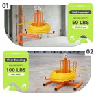 Wire De-reeler Cable Spool Dispenser Reel Floor Rack Stud Mounted Electrician