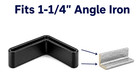 1-1 4  Angle Iron End Caps For Bed Frames   Metal Furniture     Floor Protectors