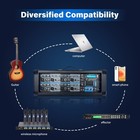 Proreck  Mx18 8-channel 2400w Audio Mixer For Djs  Bands karaok Party