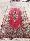 Antique 1900s Sarouk H knotted Wool Genuine Color Rug Carpet 92 5x48 5  