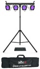 2 Chauvet Dj 4bar Lt Quadbt Ils Bluetooth Light Kits tripods bags footswitches