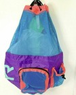 Tyr Big Mesh Swim Backpack - Water Swimming Training Workout - Purple Blue Pink