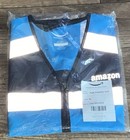 Amazon Worker Vest Full Zip Uniform Blue Reflected Xl Extra Large Unisex