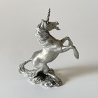 Vintage Pewter Hudson 1980 Unicorn Figurine 2110 Made In The U s a 3 5  Fantasy