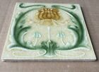 England - Antique Art Nouveau Majolica Tile C1900