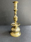 Large Brass Candle Holder  Boho 12  Tall Bohemian Vintage Candlestick Metal