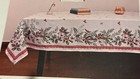 New Christmas Pine   Holly Tablecloth Oblong Holly Berry Pine Fabric 52x70   