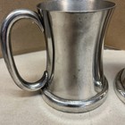 Vintage Abercrombie   Finch Co  Made In England Pewter Mug With Glass Bottom