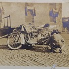Wwi Harley Davidson Model F j Sidecar Motorcycle Mechanic Original Photo 1918