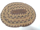 Antique Vintage Hupa   Karok Indian Oval Form Mat   Basket - Old And Nice  