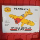 Vintage Pennzoil Collectiable Airplane Bank Metal Coin Bank