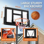 Basketball Hoop Goals Outdoor Adjustable Portable Basketball System Stand