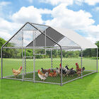 13 X 10 Ft Metal Chicken Run Coop Walk-in Poultry Cage Hen House Habitat Cage