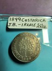 1849 Costa Rica J b -- 1 Real  Au Details  Rare 