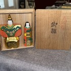 Royal Hina Pair Japanese Hand Carved Painted Wood Figures Japan In Box