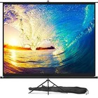 Projector Screen With Stand 120 Inch - Indoor 120 Inch 4 3 Aspect Ratio Black