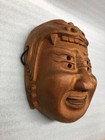 Japanese Vintage  Wooden Mask With Four Eyes Used