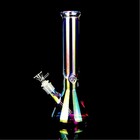 Heavy Glass Bongs Percolator Water Pipe Hookah 14mm Bowl Rainbow Color Bong 10 