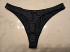 Vintage Victoria s Secret Sexy Little Things Satin Thong Black Keyhole Medium 06