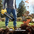 Cordless Leaf Blower 650cfm 3 Speed Levels 2 X 5 0ah Battery Powered Geveelife
