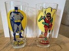 Vintage 1976 Batman    Robin Collectors Drinking Glass Pepsi D c  Comics 