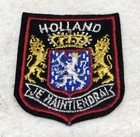 Holland The Netherlands Coat Of Arms Je Maintiendrai Black Felt Patch Badge