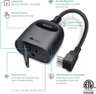 Kasa Outdoor Smart Dimmer Plug  Ip64 Plug- In Dimmer For Outdoor String Lights 