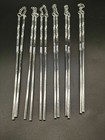 Chinese Tibet Silver Carved Silver Chopsticks A Pair