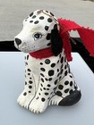 Adorable Folk Art Dog Paper Mache winter Dalmatian christmas Tree Ornament