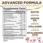 Hair Vitamins Women  Ultra Strength 5000mcg Biotin  Collagen  Paba 120 Count