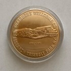 1972 Burroughs Wellcome Bronze Tone Commemorative Medal Research Triangle Park
