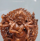 11cm Tibet White Mahakala Buddha Copper Statue