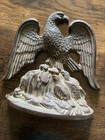 Vintage Set Of Bronze Eagle   Young Bookends Signed And Dated  1931